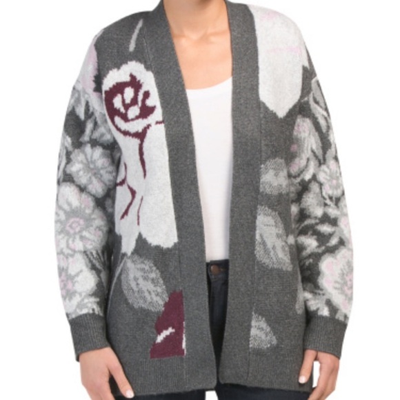 Rachel Zoe  Floral Pattern Cardigan sweater - Picture 1 of 6